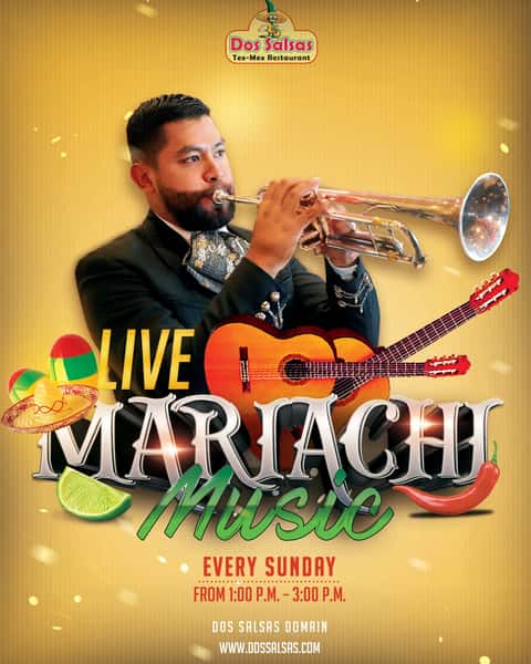 Sunday's at Dos Salsas Austin location Our exciting Mariachi Band