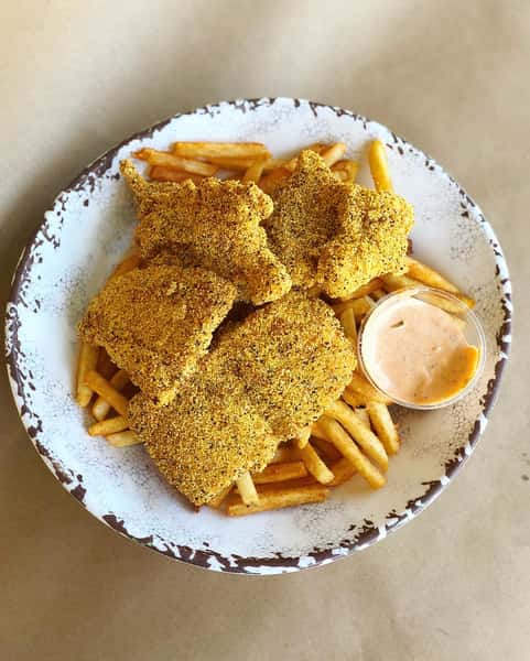 fried catfish grease plate