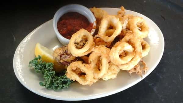 Fried Calamari Dinner The Sailing Cow American Restaurant in
