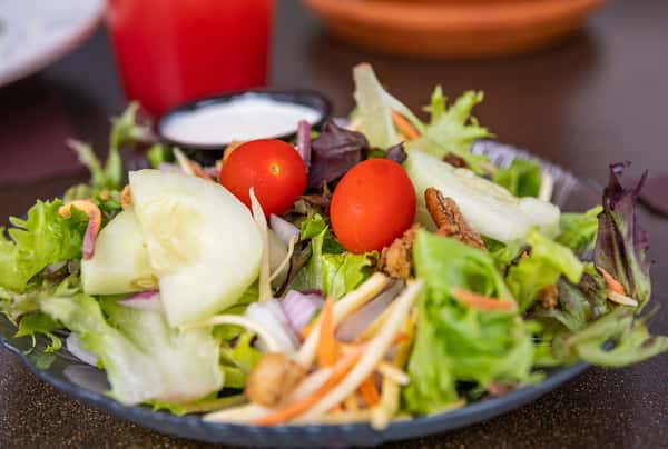Freshly made garden salad
