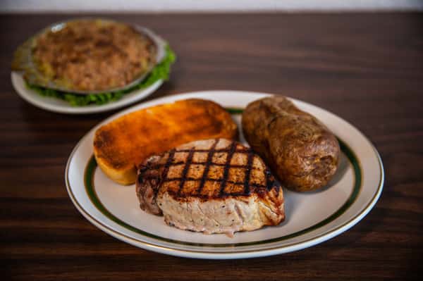 Double Thick Boneless Broiled Pork Chops