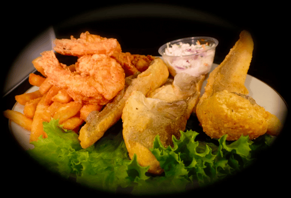 fried fish and shrimp