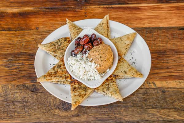Hummus, Feta and Olives