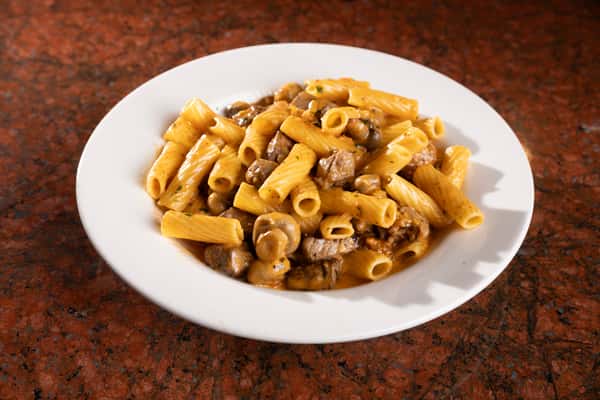 Steak and Sausage Rigatoni