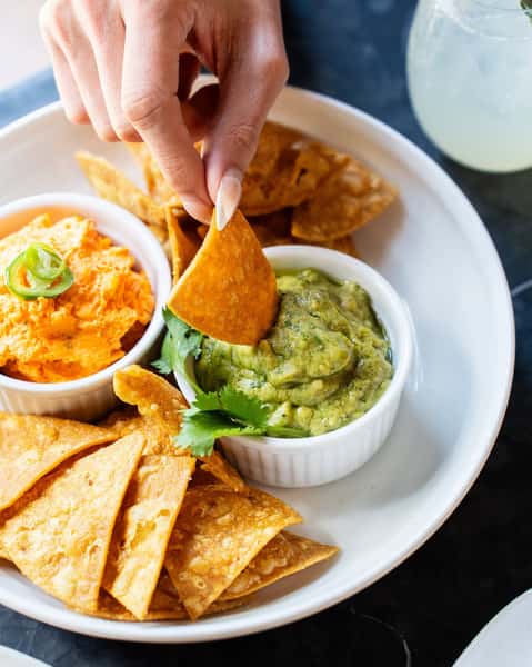 Nachos and guacamole