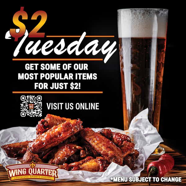 New $2 Tuesday