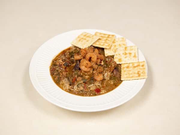 Fully Loaded Gumbo (Chicken, Sausage & Shrimp)