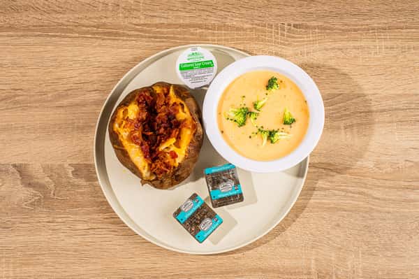 Baked Potato & Bowl of Soup