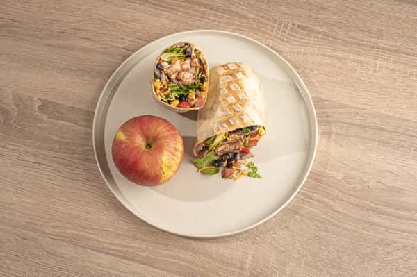 Grilled BBQ Chicken Ranchero Wrap Boxed Lunch