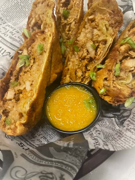 Jerk Chicken Egg Rolls