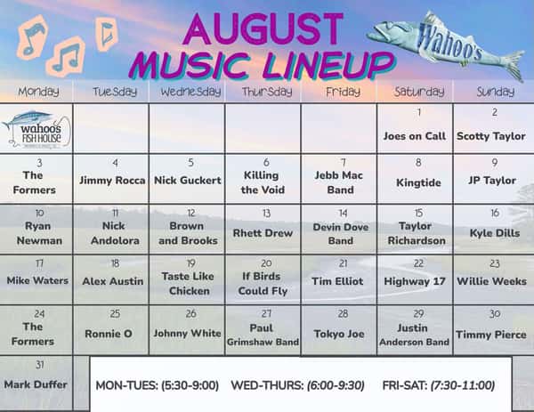 wahoos live music