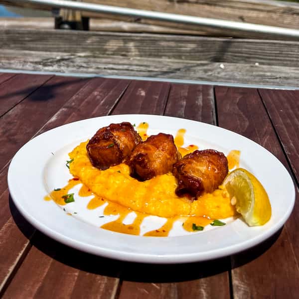 *Bacon Wrapped Sea Scallops