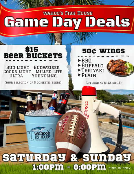 wahoos game day specials