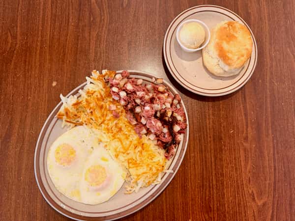 Corned Beef Hash & Eggs