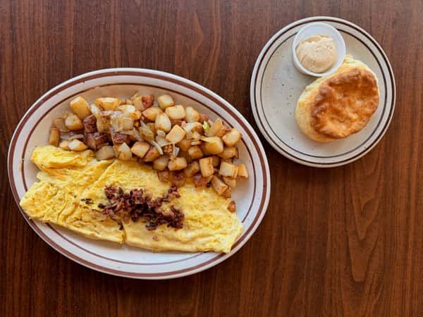 Bacon & Cheddar Omelette