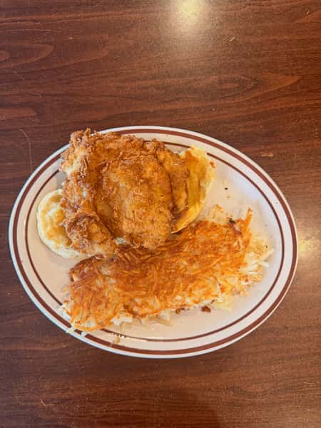 Crispy Chicken On A Biscuit