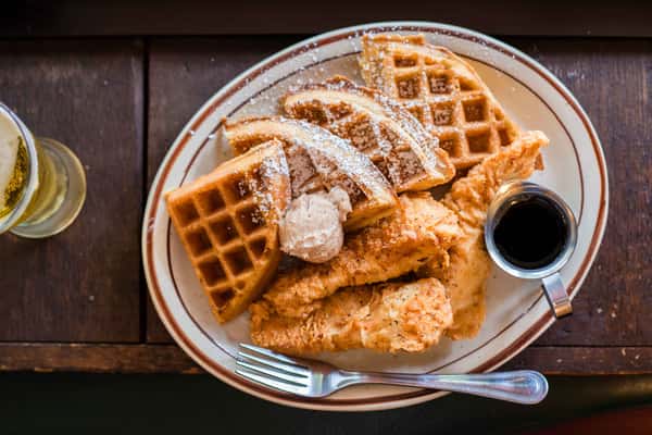 chicken and waffles