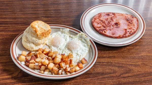 Ham Steak & Eggs
