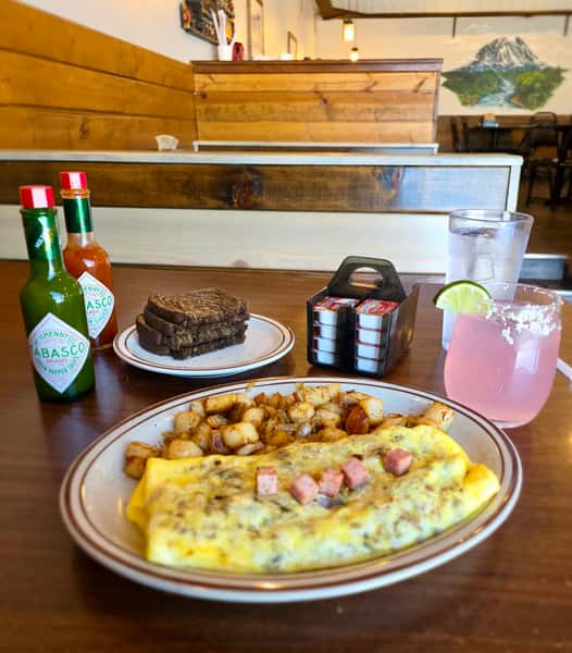 Ham & Cheddar Omelette