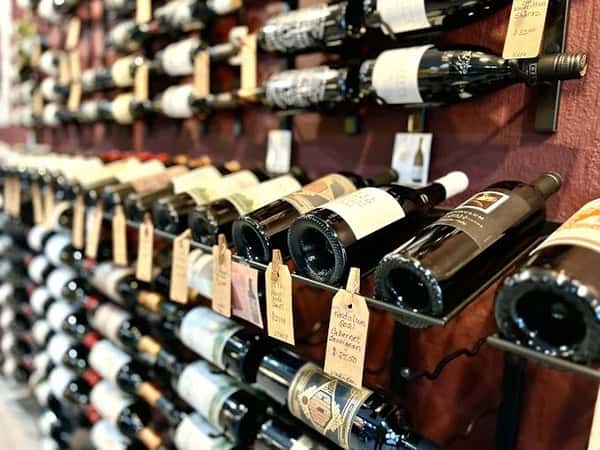 wine bottles