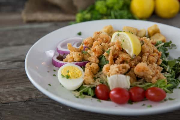 Fried Crawfish Salad
