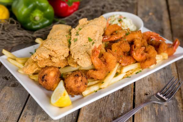 1/2 Catfish & 1/2 Shrimp