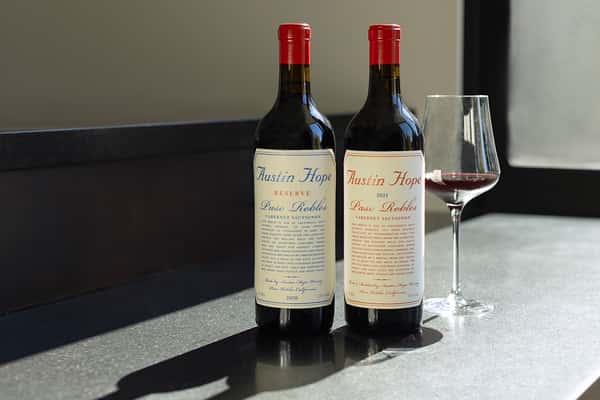 Austin Hope Wine cabernet bottles