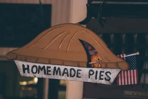 homemade pies sign