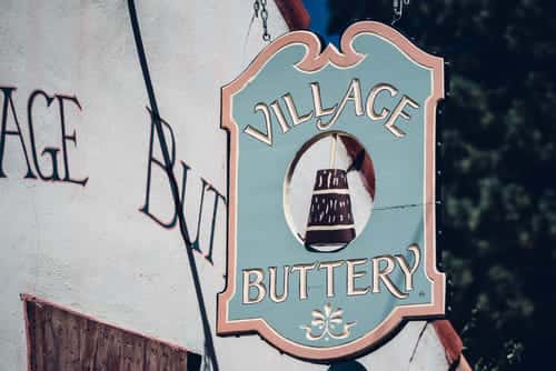 village buttery sign