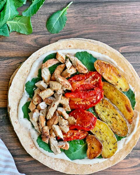 Chick'n Caesar Wrap