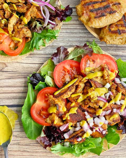 Sweet Mustard Chick'n Wrap