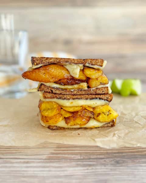 Grilled Cheeze with Plantains