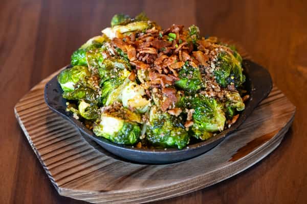 Cast Iron Roasted Brussels Sprouts