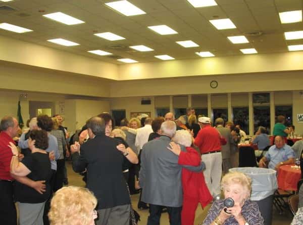 Group of people dancing at event