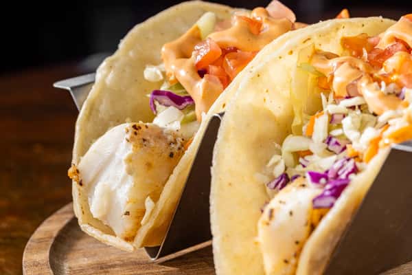 2 FAST BREAK GRILLED FISH TACOS