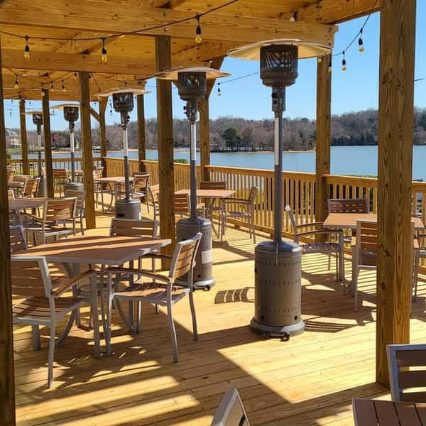 outdoor seating area