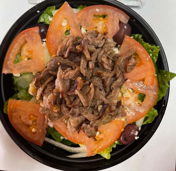 Steak Shawarma Greek Salad