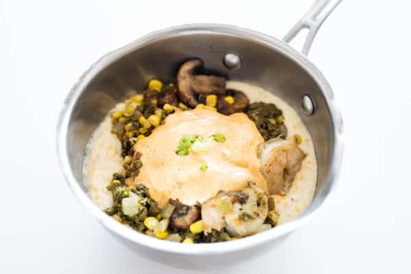 Green Chorizo Shrimp & Grits