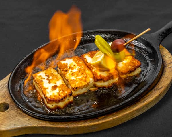 Saganaki (Flaming cheese)