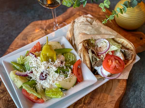 Classic Gyro w/Greek SIde Salad