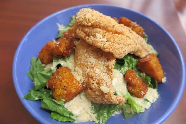 Catfish Caesar Salad