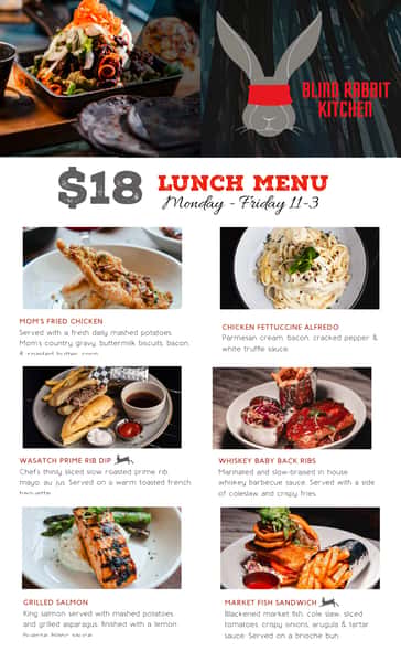 lunch menu