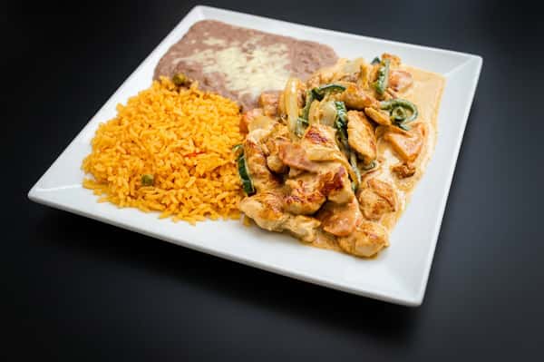 Pollo en Rajas