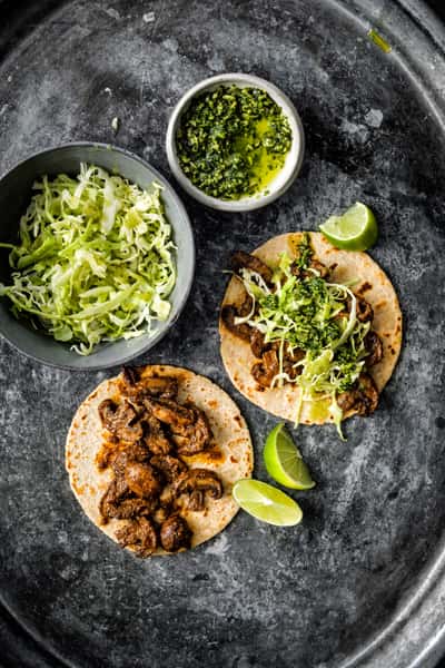 Mushroom Asada Tacos, Vegan and Vegetarian Tacos