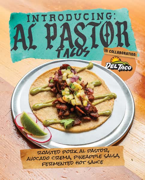 Al Pastor Tacos x Del Taco