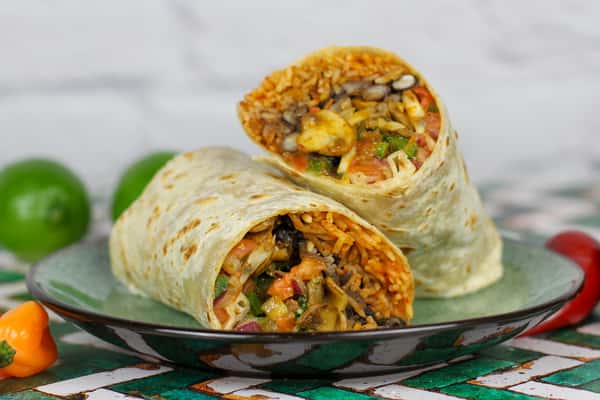 Mushroom Asada Burrito