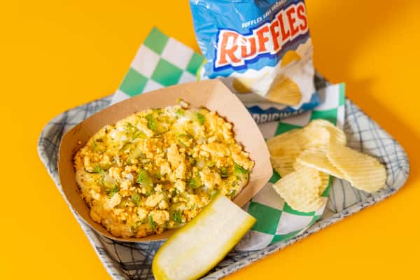 "Fried Dill Pickle" Dip & Ruffles