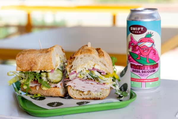 sandwich beer