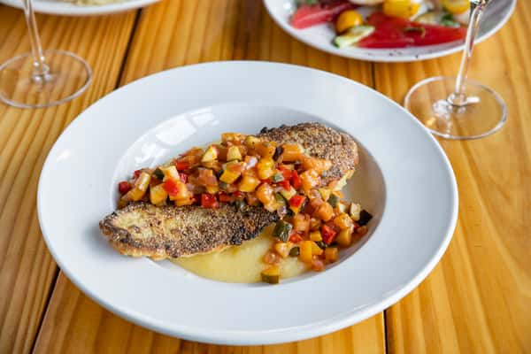 POLENTA CRUSTED CATFISH