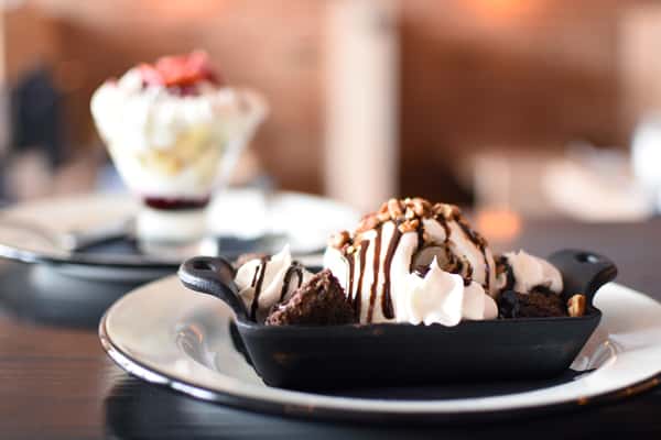 Brownie a La Mode FROM THE KITCHEN Pryor's Pizza Kitchen Pizza